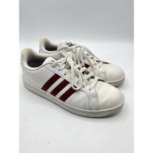 Adidas Womens Cloudfoam Advantage AC7736 White Casual Shoes Sneakers Size 8